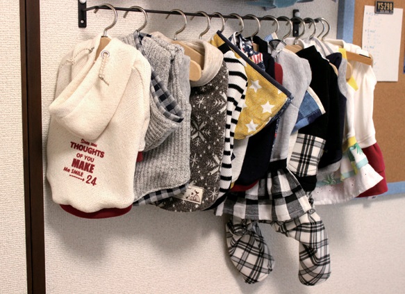 ワンちゃんにピッタリな服をハンドメイド