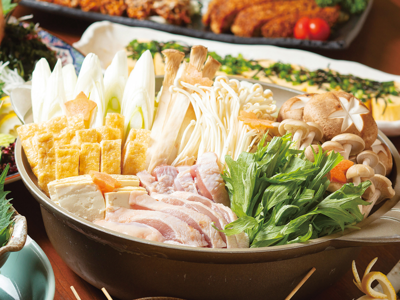 なごみ屋 鳥匠の鍋宴会コース料理 5,000円（税抜）※2日前までの要予約