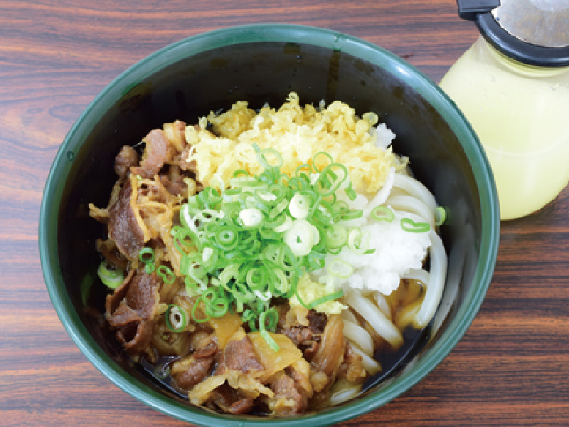 ボリューム満点のワンコインうどん『合格うどん』