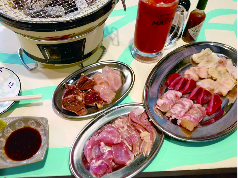 『二代目めんめ焼き とさか』備長炭で自分好みの焼加減を堪能