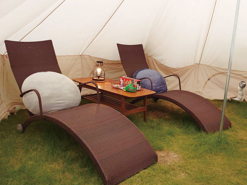 夏のキャンプ感を満喫★ グランピングしながらビアガーデンを