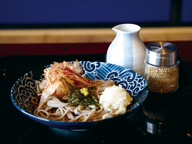 瀬戸内海を眺めながら本場の越前そばを堪能