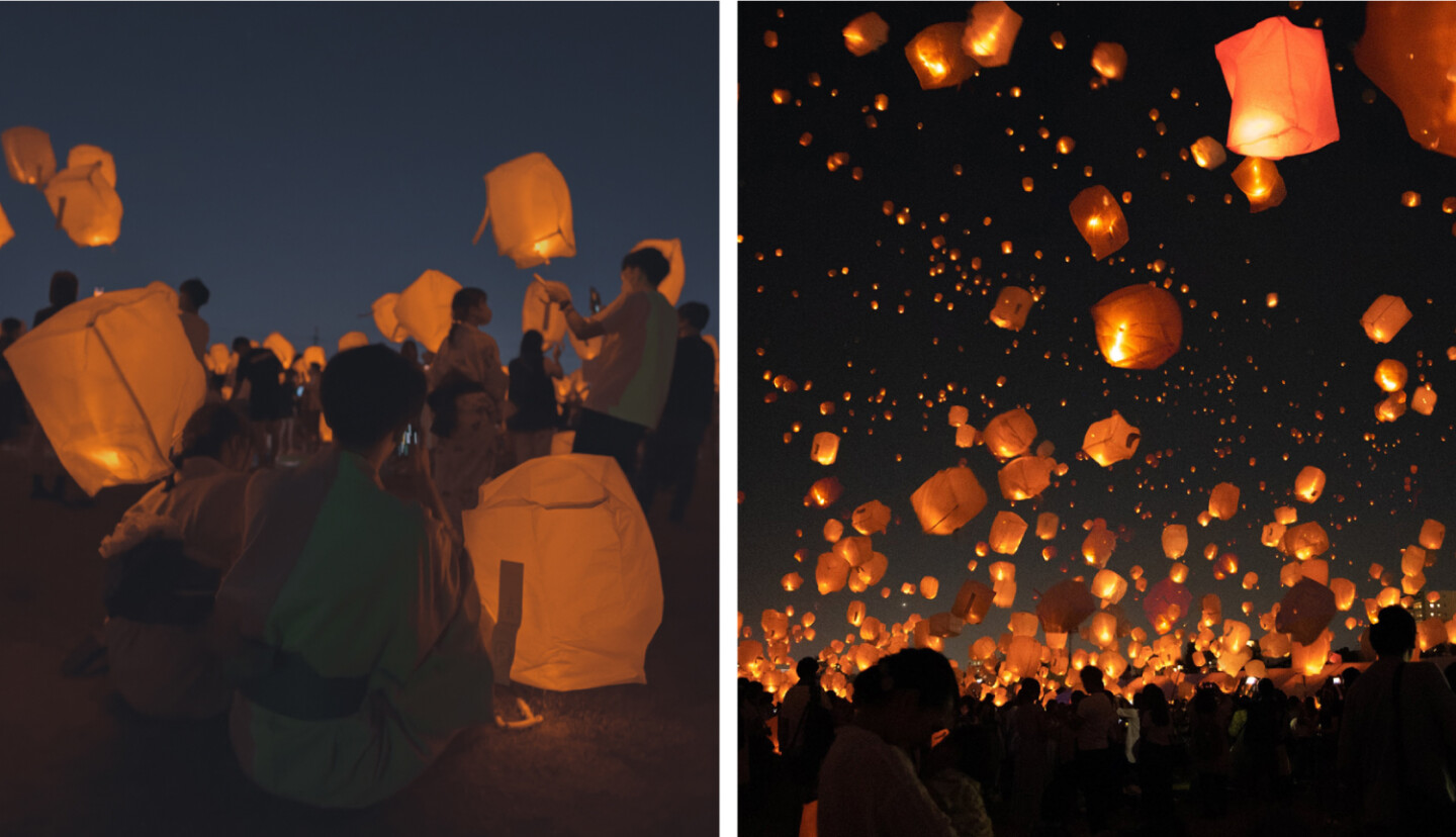 LEDスカイランタンショー