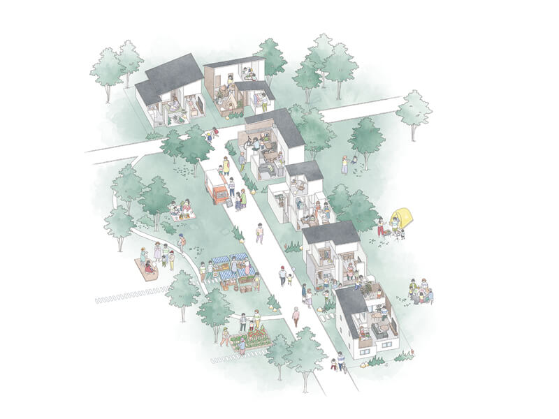 冬季までの限定で誕生した住宅展示場 幅広いデザインで家族の新しい暮らしを提案！