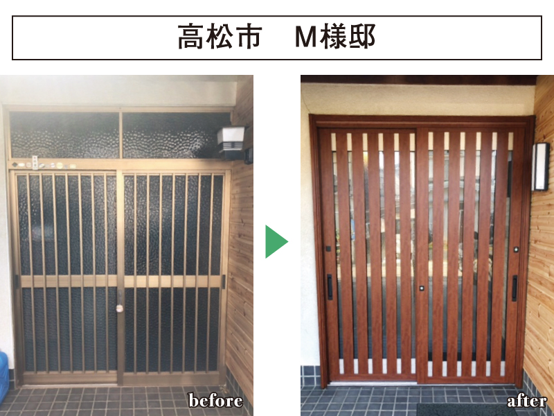 玄関ドアは1日で交換できるんです！