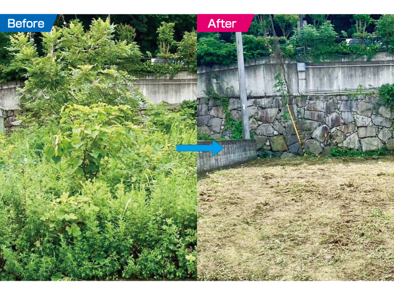 『草刈金太郎 香川本舗』手を付けられない荒地や高木にも対応！建設会社の整地力【香川県高松市塩上町】