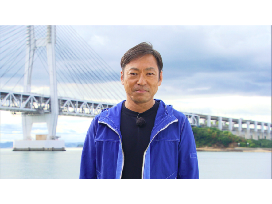 香川照之が体を張って、瀬戸大橋の絶景スポットへナビゲート！