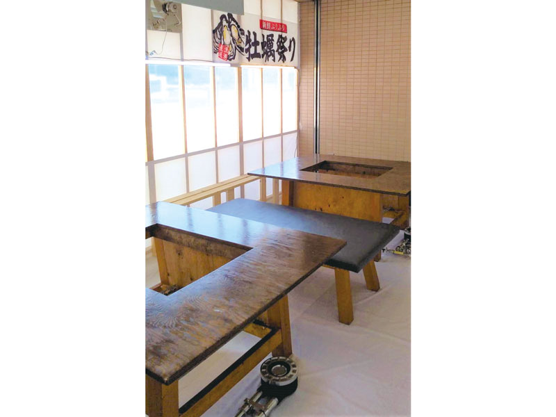 志度湾から仕入れる、新鮮な「かき」が食べ放題！