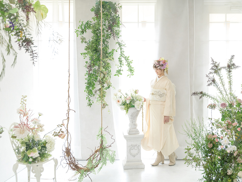 『レンタルフォトスタジオ Cue　レンタルフォトスタジオ キュー』生花をふんだんに使ったスタジオが誕生！【香川県高松市川島東町】