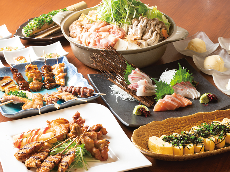 鳥匠の鍋宴会コース料理 3,000円（税抜） ※2日前までの要予約