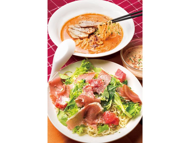 これはもうパスタ！？洋食感覚で楽しめる「トマトラーメンシリーズ」が話題！