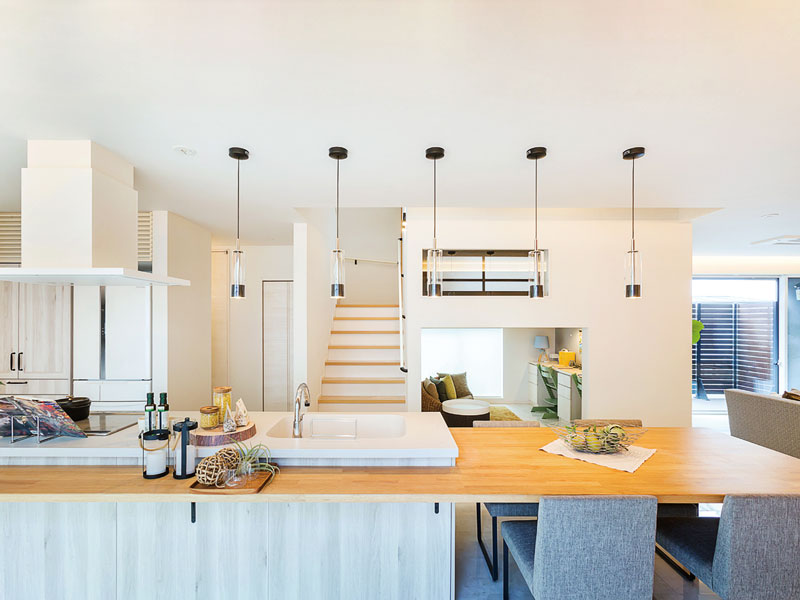 スキップフロアで夢も空間も広がる理想の住まい