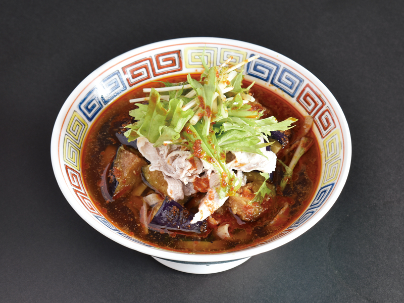 茄子と冷しゃぶの冷やしぶっかけ