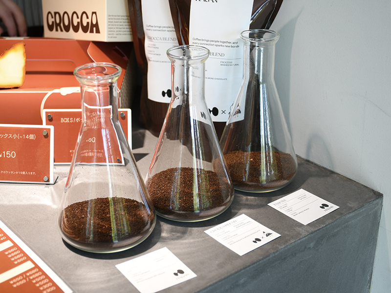 コーヒー豆の販売している様子