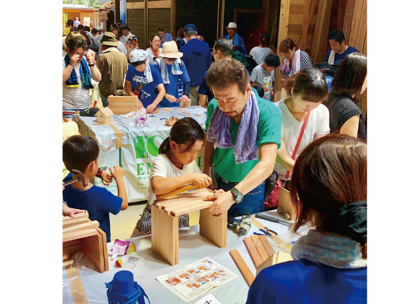 終了しました。8月3日(土)・8月4日(日)夏の木と暮らす一日とHONMAMONマルシェ　～大･木工教室編～