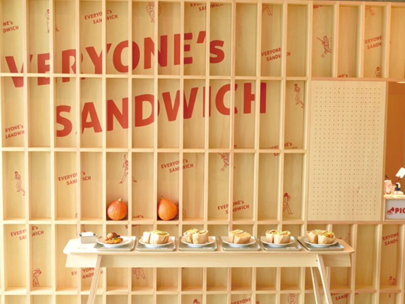 ポップでこだわりの詰まったサンドイッチ専門店
