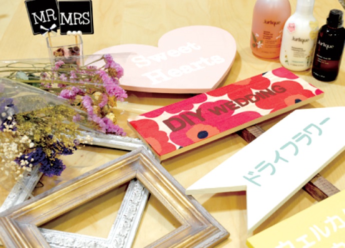結婚式やインテリアを華やかにするDIY材料を揃えリニューアル！