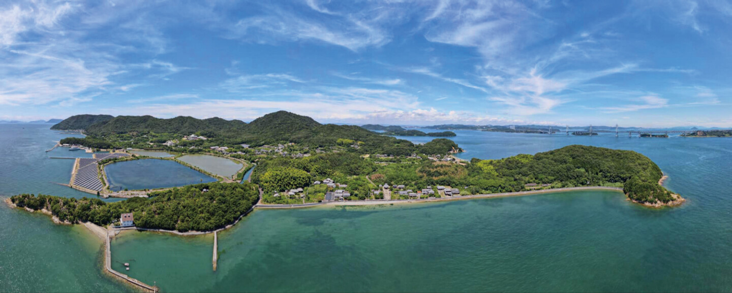 塩飽諸島の1つ「本島」。