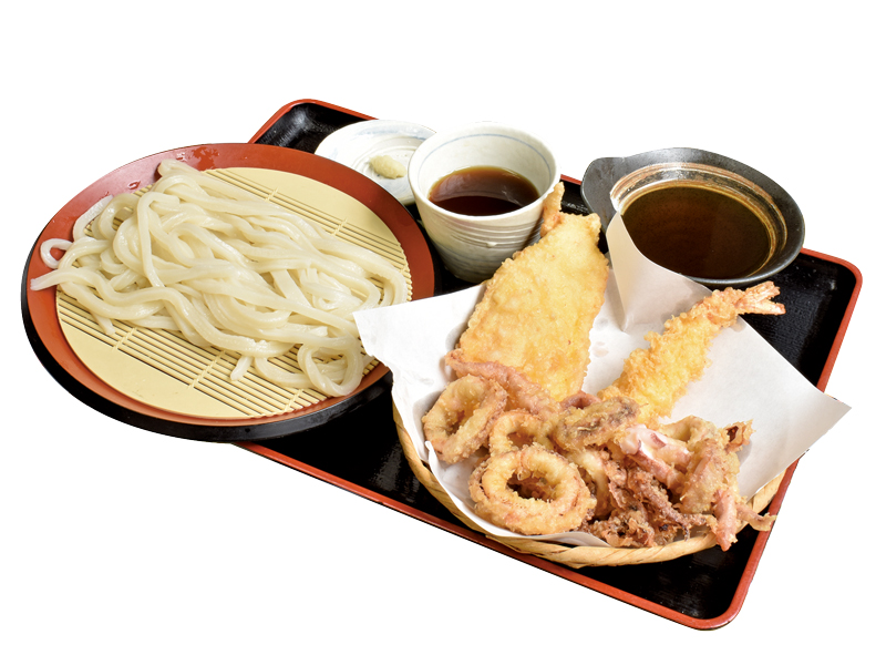 三種盛天うどん