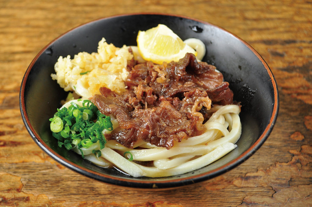 和牛を使用した肉系うどんが人気！