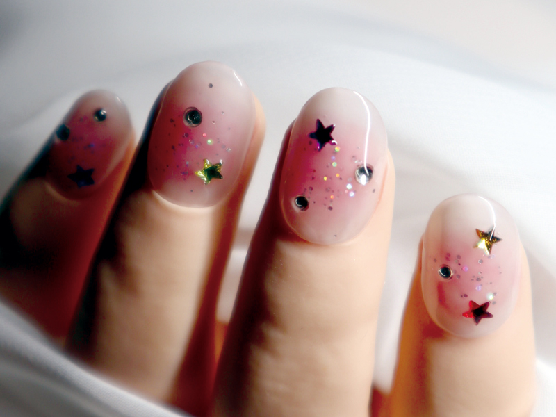 komachi nail studioのピンクネイル