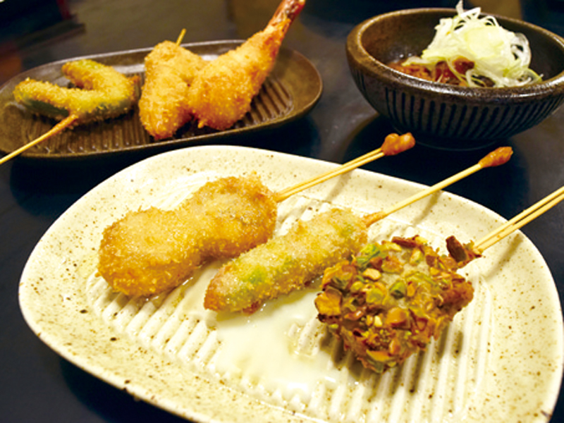 リーズナブルな串揚げが片原町で味わえる