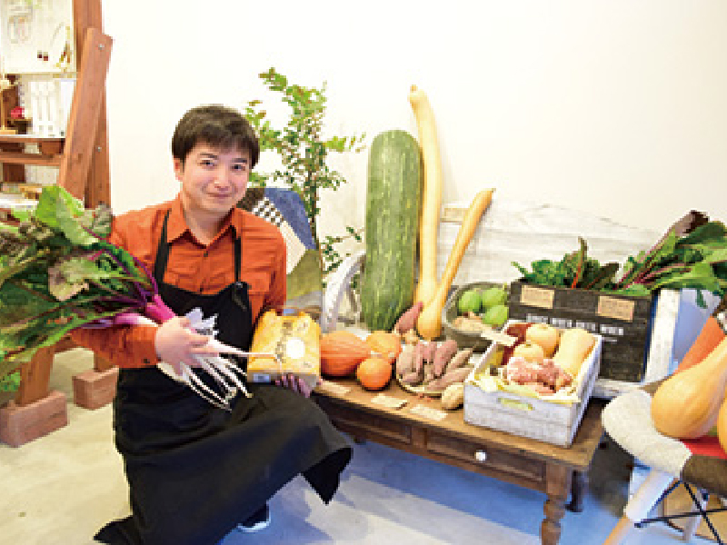 「森のそら 米と野菜と時々スイーツ」古代米や珍しい野菜を提供