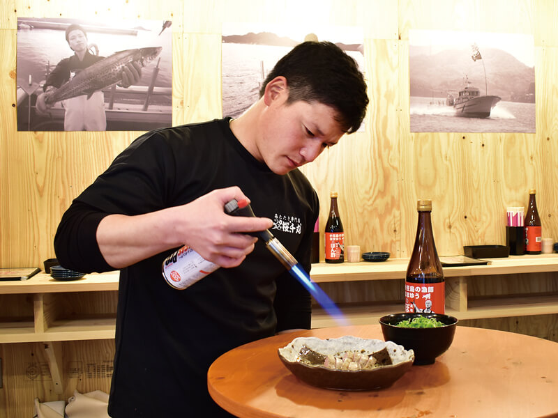 新鮮な瀬戸内の魚介を使ったたたき料理専門の居酒屋がOPEN!