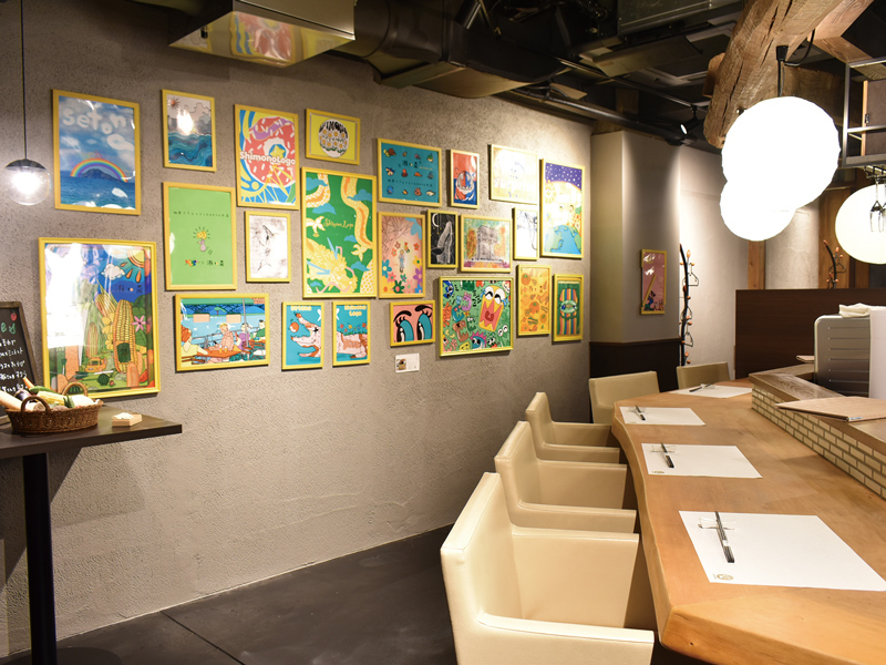 『和食とちょっとcheeseの店 「瀬to菜」』アート作品に囲まれた空間で四国の旬の食材を使った料理に舌鼓【香川県高松市磨屋町】