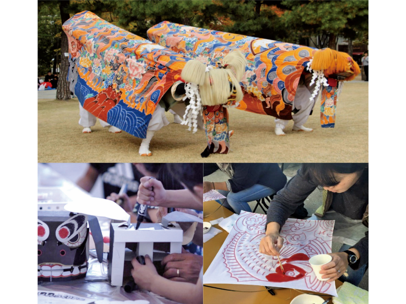 終了しました。8月18日(日)『讃岐の獅子舞と伝統工芸ワークショップ～獅子舞をみて獅子頭や油単柄ハンカチをつくろう～』