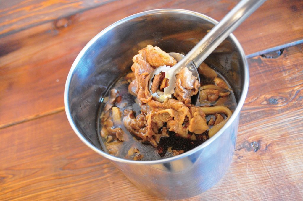 エッジの効いた豚肉で食欲増進！