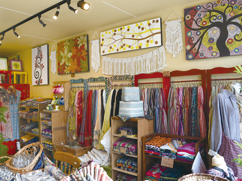 県内でも珍しいエスニック雑貨を取り扱う雑貨店