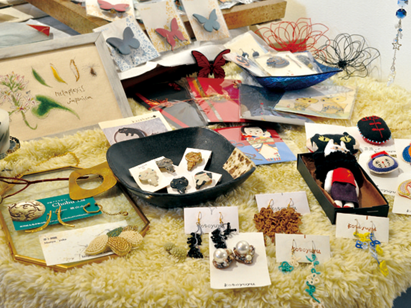 県内作家によるハンドメイド雑貨が集まるお店
