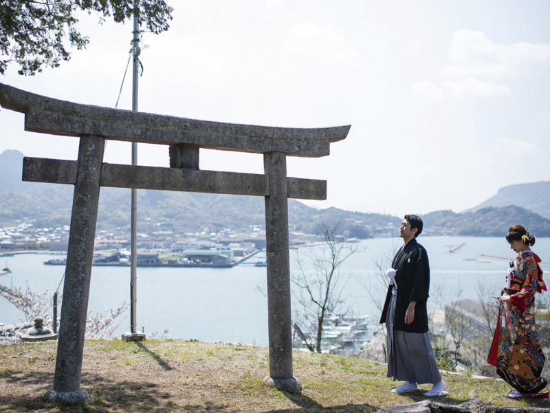 『石清水八幡宮　神明殿』広大な敷地でゆっくりと行う歴史ある古式ゆかしい神前挙式を